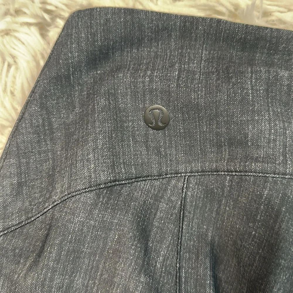 Lululemon Here to There High-Rise 7/8 Pant Crosshatch Texture Black Multi Black